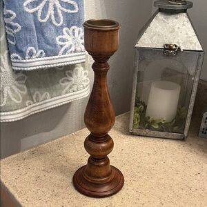 Elegant Wooden Candle Holder